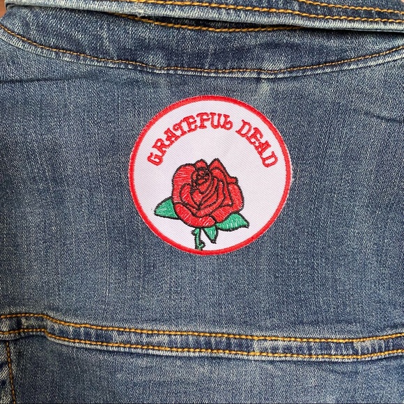 Grateful Dead Patch Aeropostale Jean Jacket size xs - Picture 2 of 4